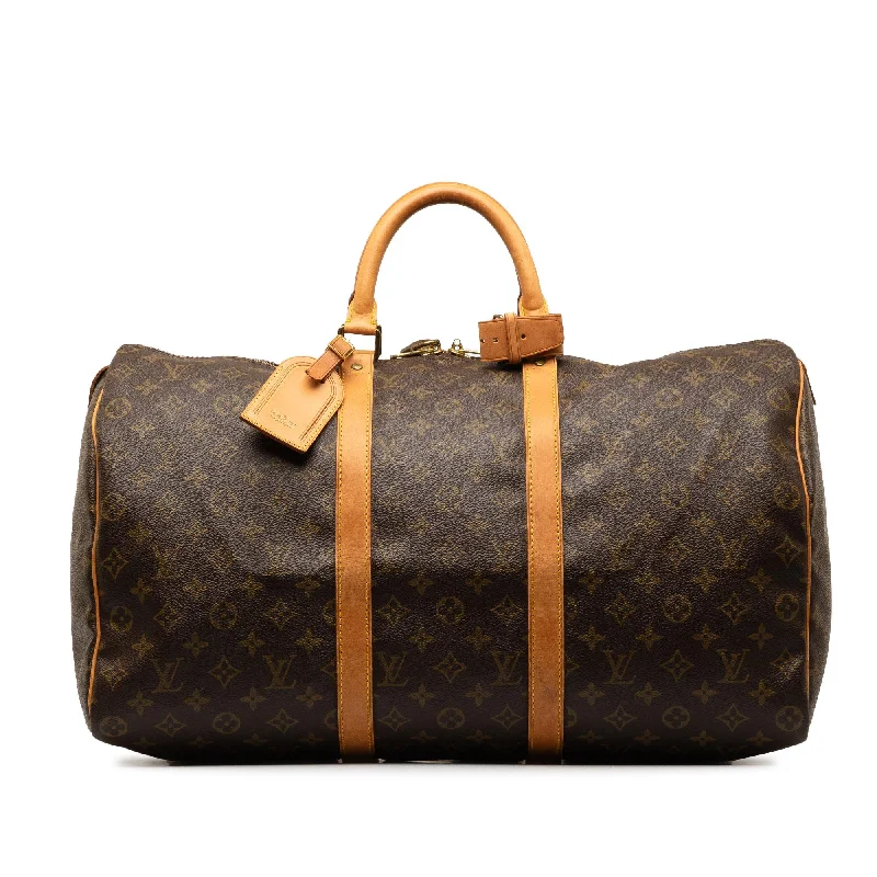 LV Timeless Heirloom Bag -Louis Vuitton Monogram Keepall 50 (SHG-udfnWJ)