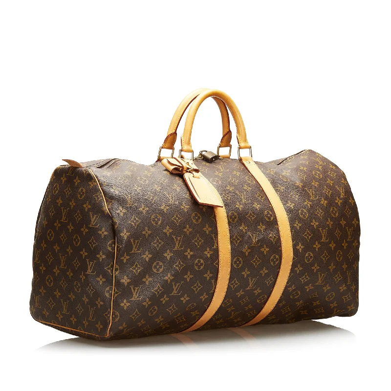 LV Parisian Style Bag -Louis Vuitton Monogram Keepall 55 (SHG-37080)