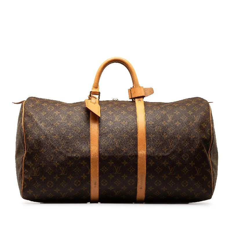 LV Exclusive Runway Edition -Louis Vuitton Monogram Keepall 55 (SHG-9uVvWF)