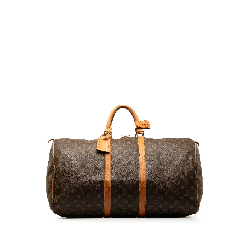 LV Exclusive Limited Edition Bag -Louis Vuitton Monogram Keepall 55 (SHG-E3MY3H)