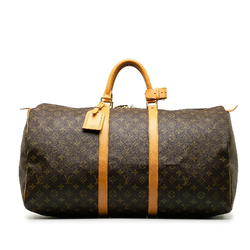 LV Summer Bag -Louis Vuitton Monogram Keepall 55 (SHG-jryJYO)