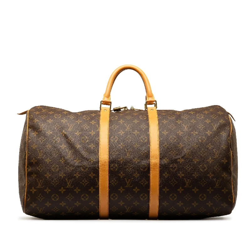 LV Double Flap Bag -Louis Vuitton Monogram Keepall 55 (SHG-pxDPtX)