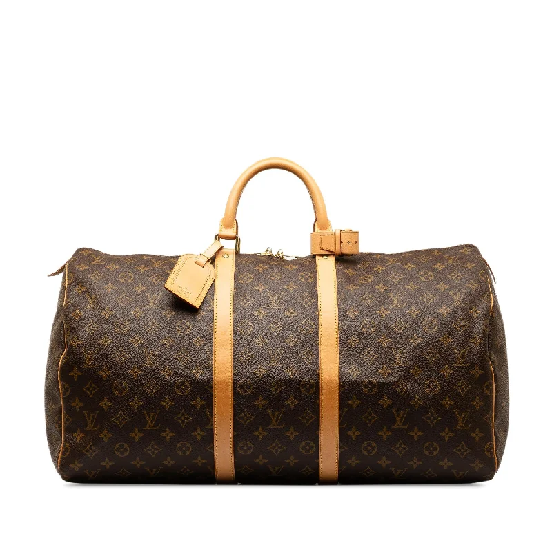 LV Street Style Statement -Louis Vuitton Monogram Keepall 55 (SHG-RYIWH1)