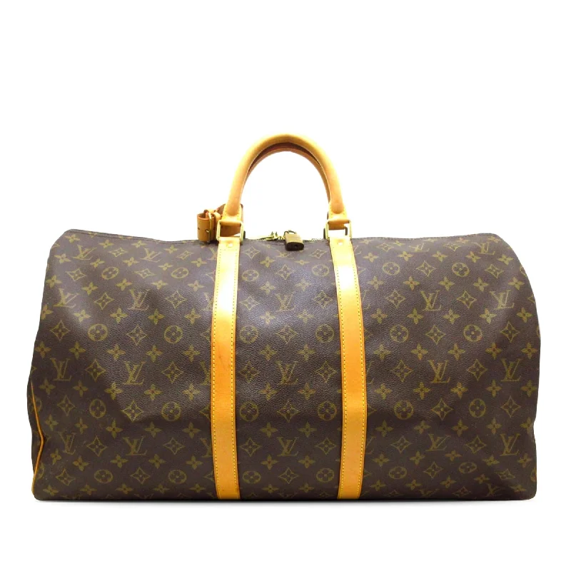 LV Diamond Quilted Bag -Louis Vuitton Monogram Keepall 55 (SHG-uoO4ac)