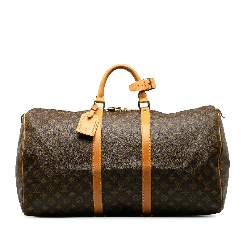 LV Dark Green Bag -Louis Vuitton Monogram Keepall 55 (SHG-vYWai4)