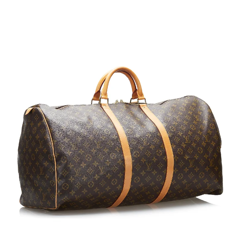 LV Magnetic Closure Bag -Louis Vuitton Monogram Keepall 60 (SHG-36948)