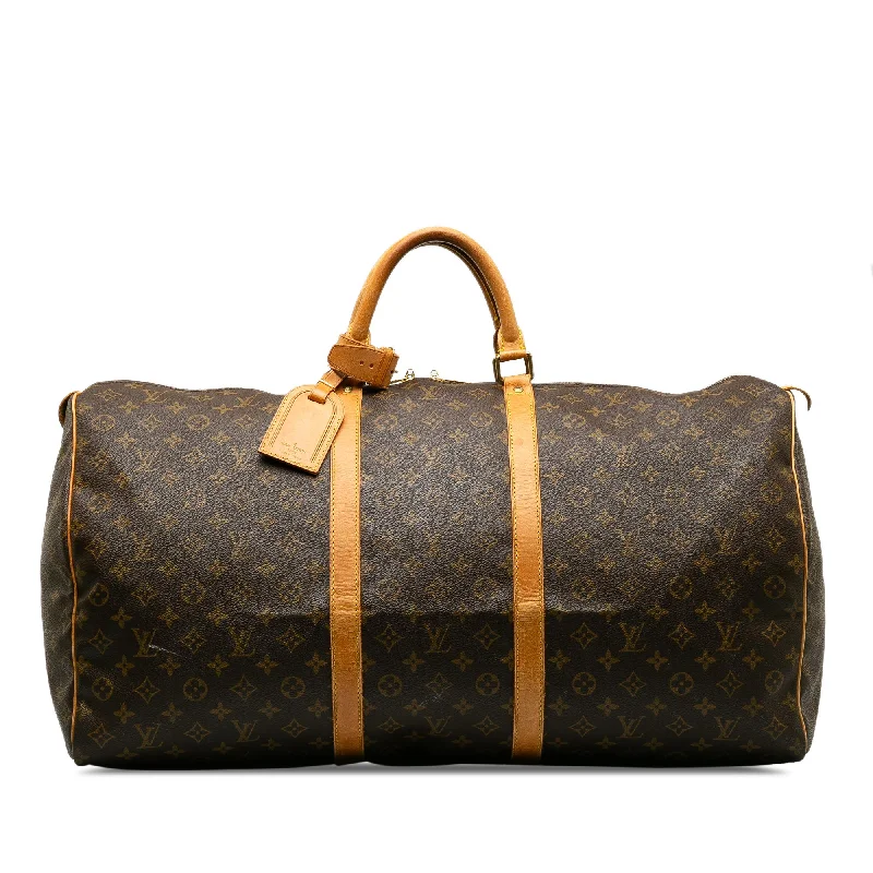 LV Red Bag -Louis Vuitton Monogram Keepall 60 (SHG-alpVl4)