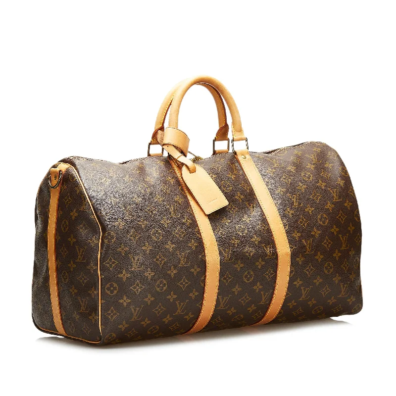 LV Push Lock Bag -Louis Vuitton Monogram Keepall Bandouliere 50 (SHG-36057)