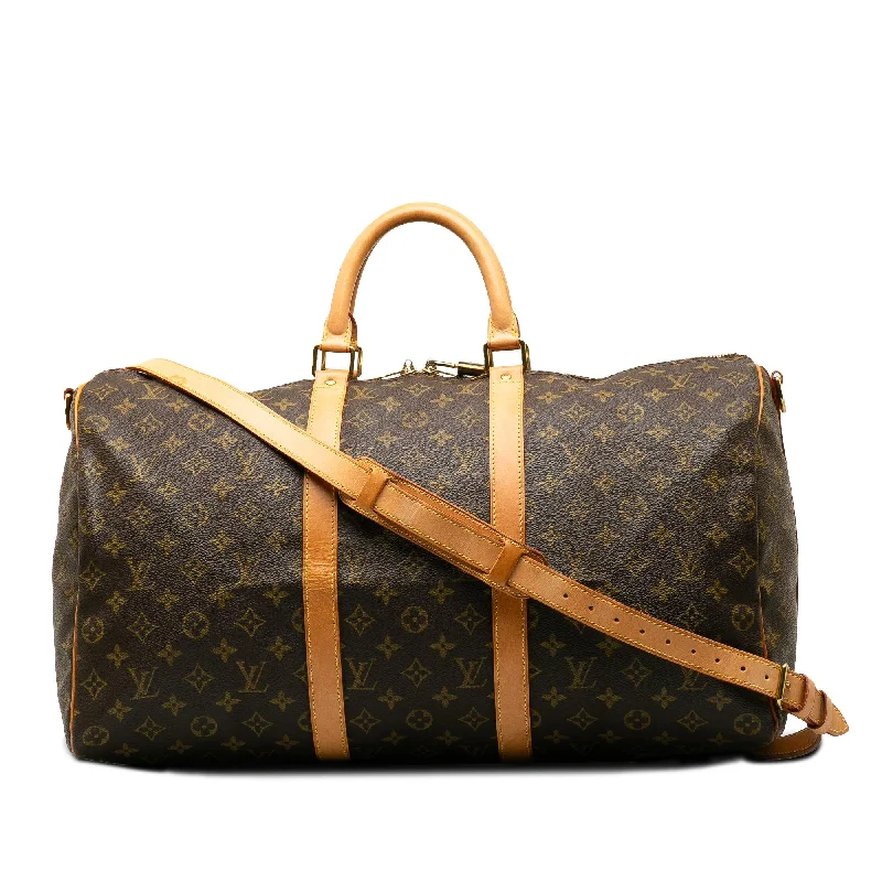 LV Resort Collection Bag -Louis Vuitton Monogram Keepall Bandouliere 50 (SHG-I0n5a9)