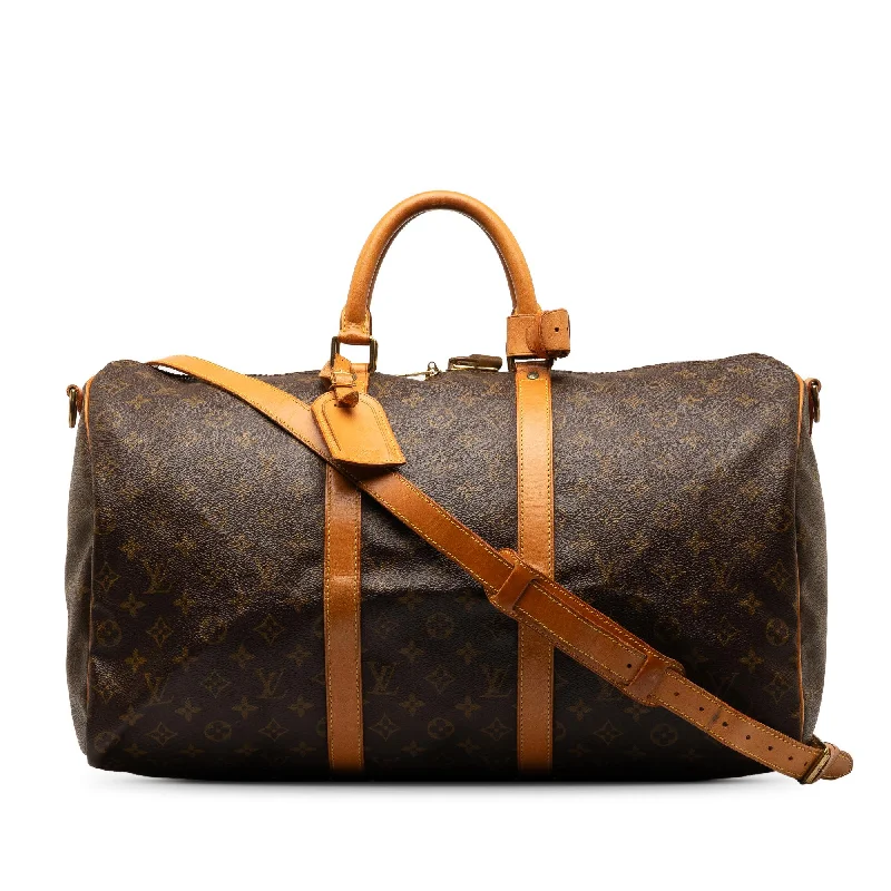 LV Sophisticated & Chic -Louis Vuitton Monogram Keepall Bandouliere 50 (SHG-pzQPHa)