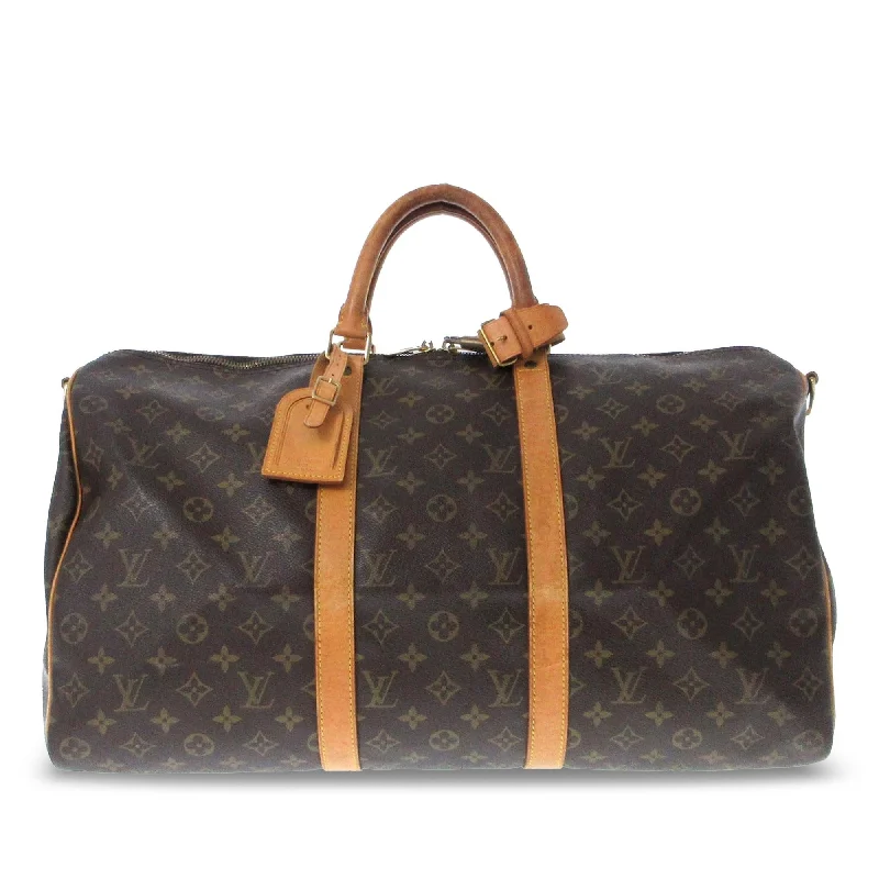 LV Laser Cut Bag -Louis Vuitton Monogram Keepall Bandouliere 50 (SHG-tyL8j6)