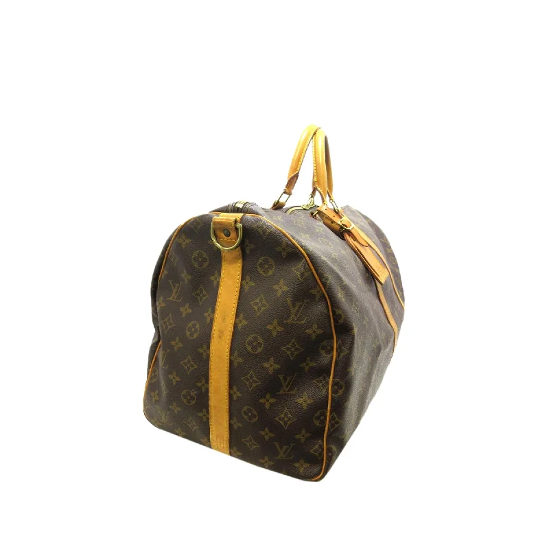 LV Designer Shoulder Bag -Louis Vuitton Monogram Keepall Bandouliere 55 (SHG-36468)