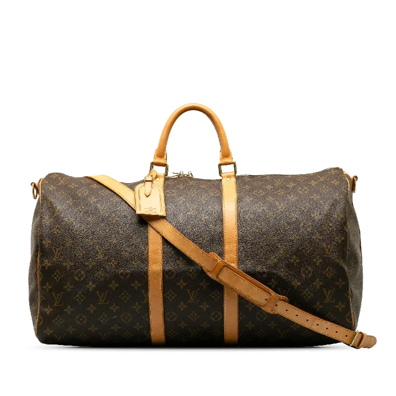 LV Wedding Guest Bag -Louis Vuitton Monogram Keepall Bandouliere 55 (SHG-ulnRHl)