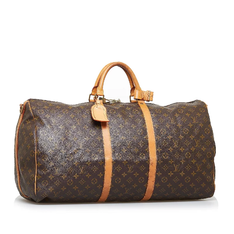 LV High-Fashion Glam Bag -Louis Vuitton Monogram Keepall Bandouliere 60 (SHG-21A3sw)