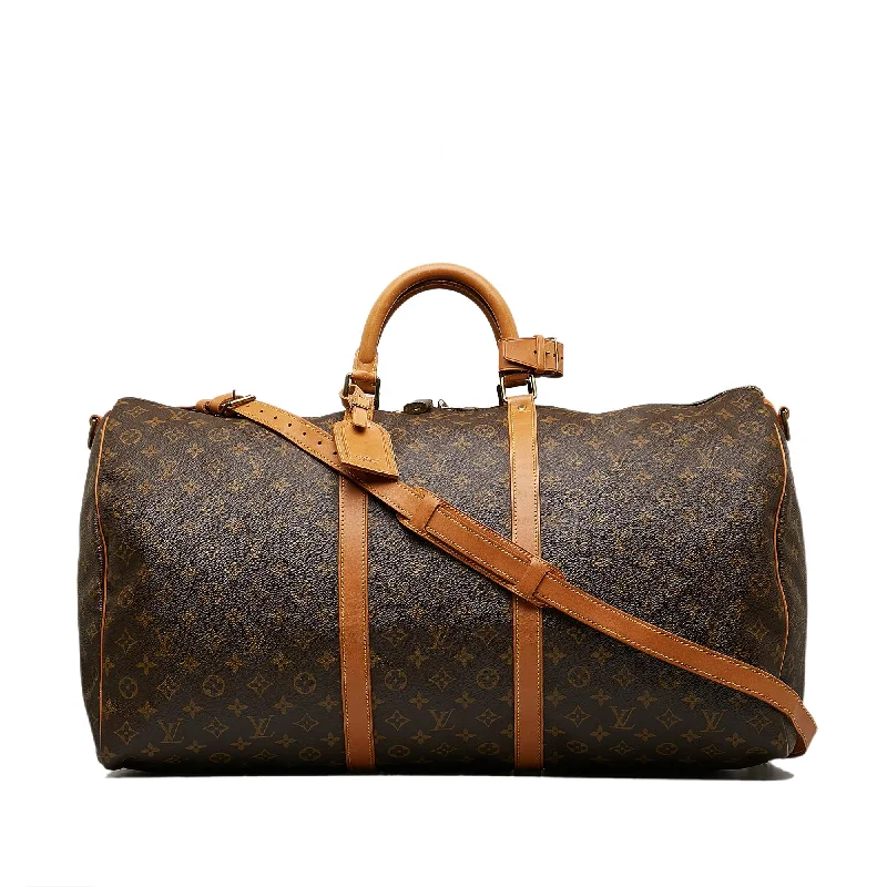 LV Trendy IT Bag -Louis Vuitton Monogram Keepall Bandouliere 60 (SHG-PBLMRM)