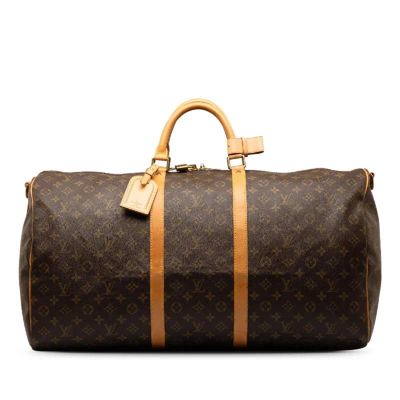 LV The Ultimate Style Icon -Louis Vuitton Monogram Keepall Bandouliere 60 (SHG-QqsMkA)