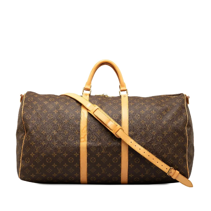 LV Iconic Couture Bag -Louis Vuitton Monogram Keepall Bandouliere 60 (SHG-rfAzb4)