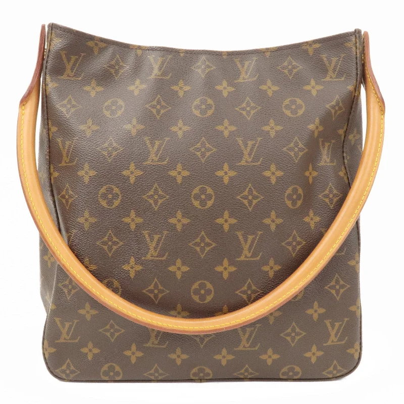 LV Damier Azur Bag -Louis Vuitton Monogram Looping GM Shoulder Bag Hand Bag M51145