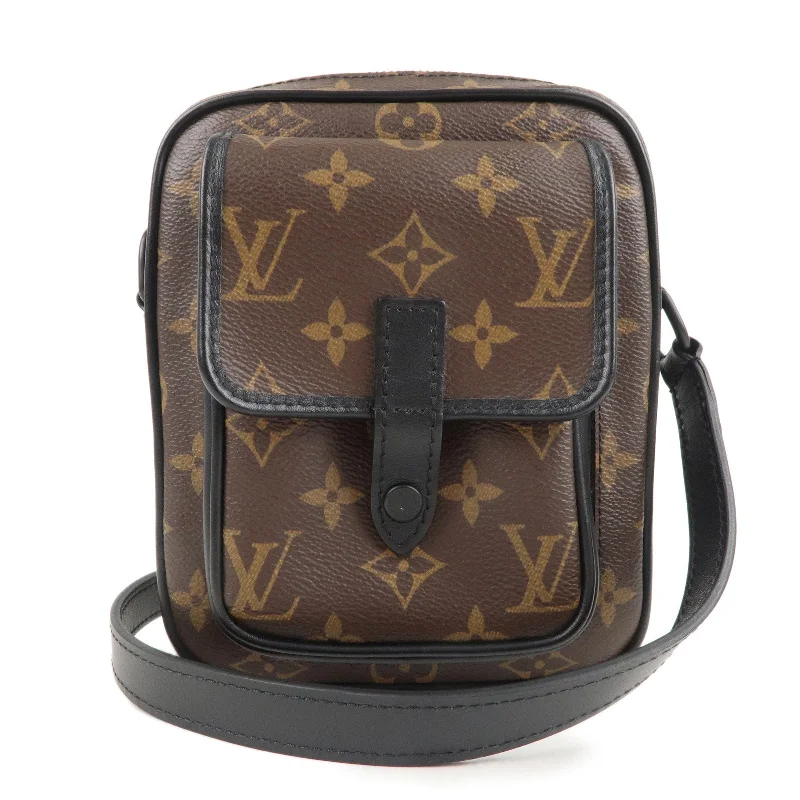 LV Gold Hardware Bag -Louis Vuitton Monogram Maccasar Christopher Shoulder Bag M69404