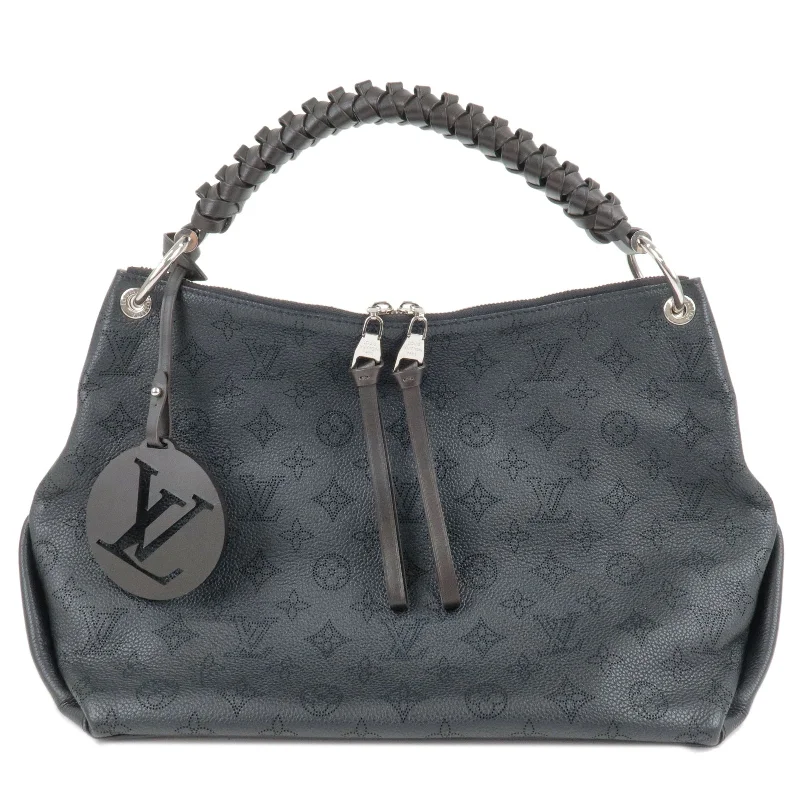 LV Elegant City Bag -Louis Vuitton Monogram Mahina Beaubourg Hobo Shoulder Bag M56073