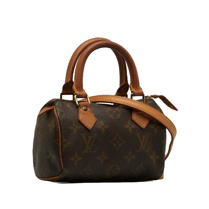 LV Exclusive Runway Edition -LOUIS VUITTON Monogram Mini HL Speedy Satchel