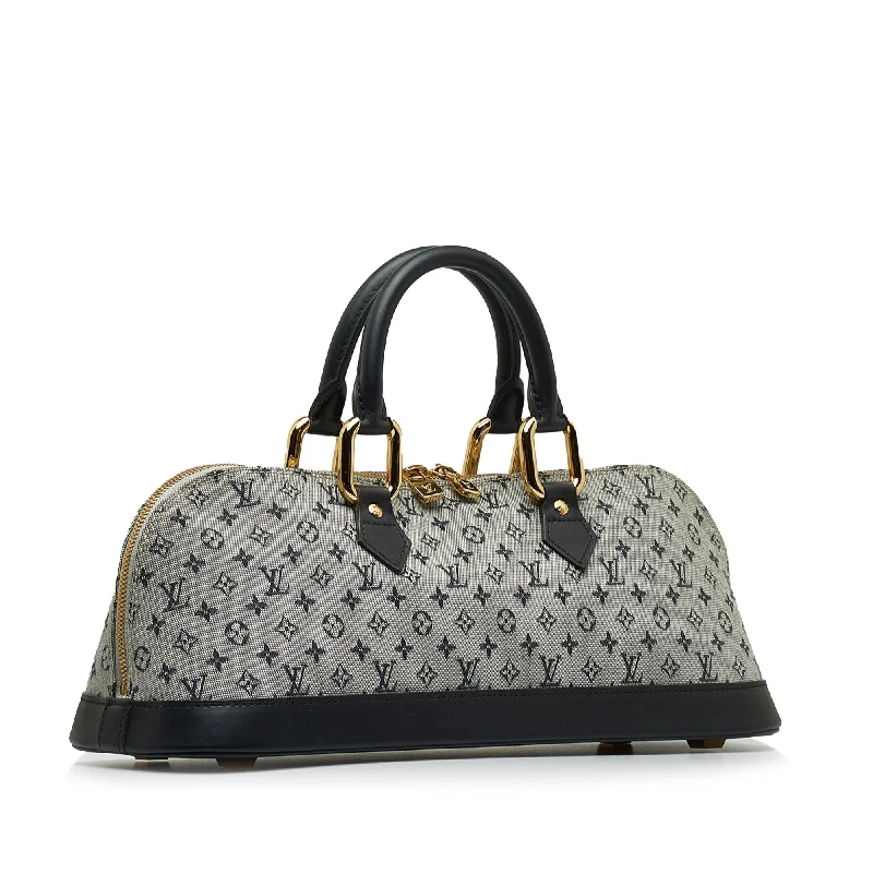 LV Mocha Brown Bag -LOUIS VUITTON Monogram Mini Lin Alma Horizontal HandBag