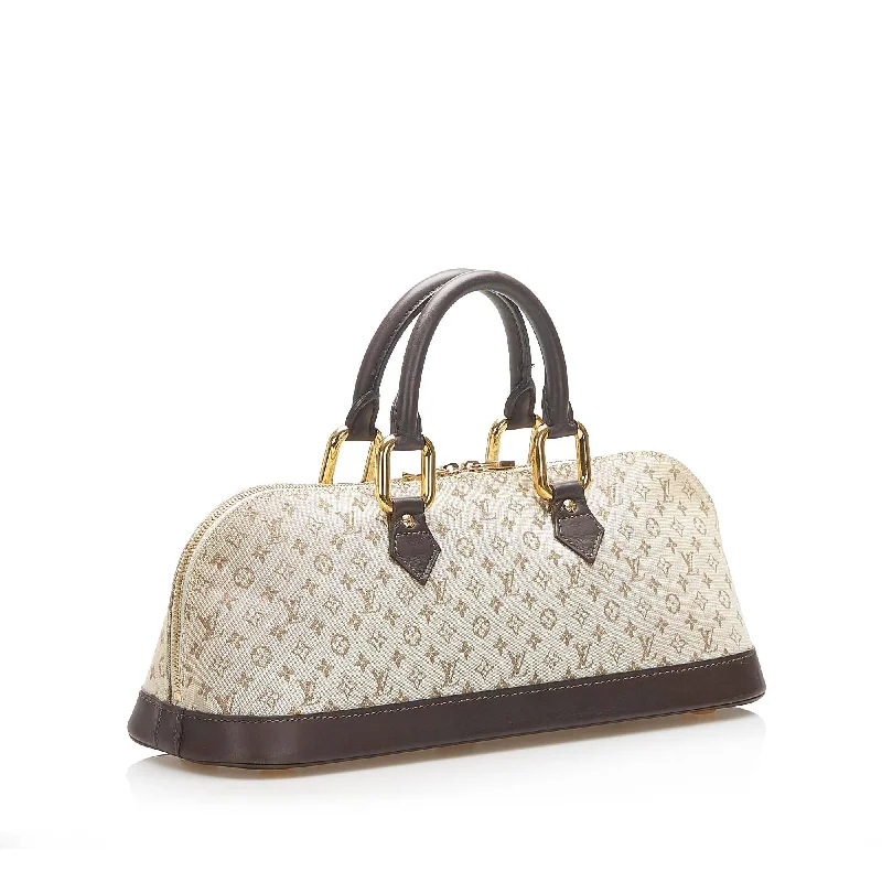 LV Elegant & Stylish Bag -Louis Vuitton Monogram Mini Lin Alma Long Handbag (SHG-16564)