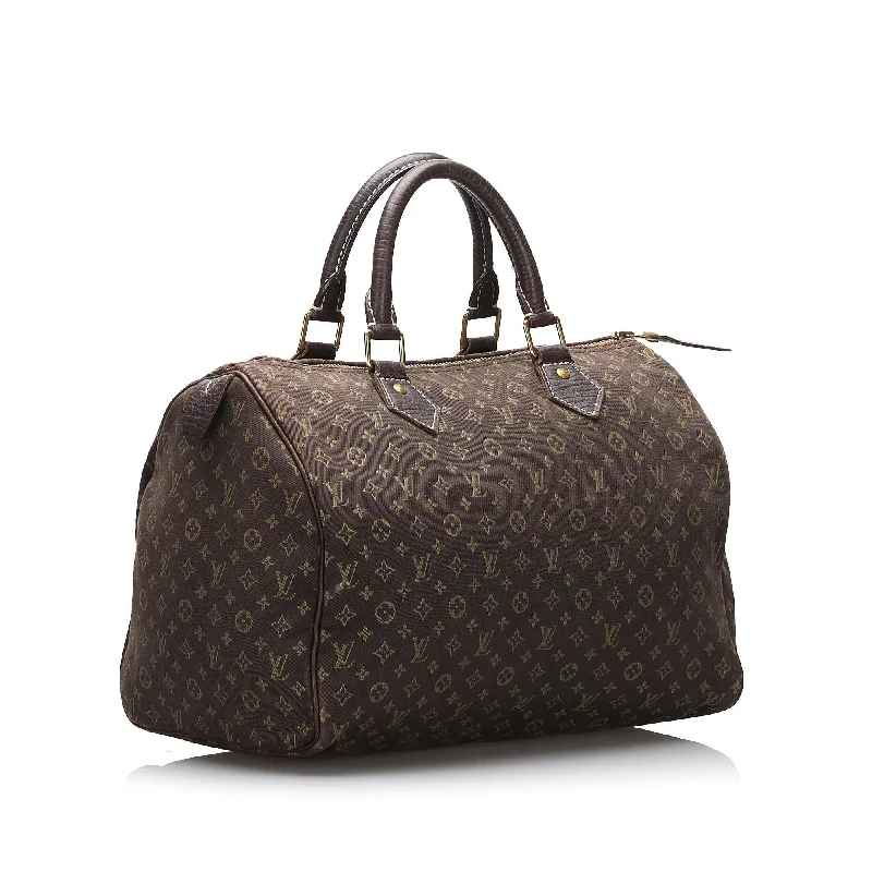 LV Haute Couture Bag -Louis Vuitton Monogram Mini Lin Speedy 30 (SHG-Q4pfq5)