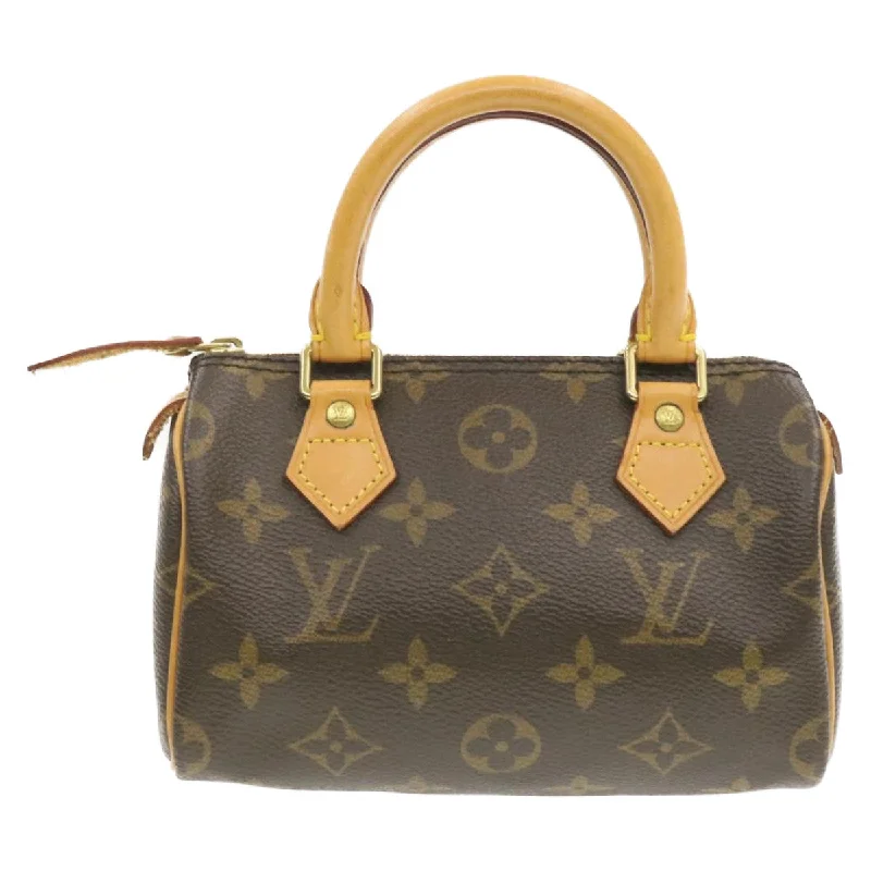 LV Taurillon Leather Bag -LOUIS VUITTON Monogram Mini Speedy Hand Bag M41534 LV Auth am240b