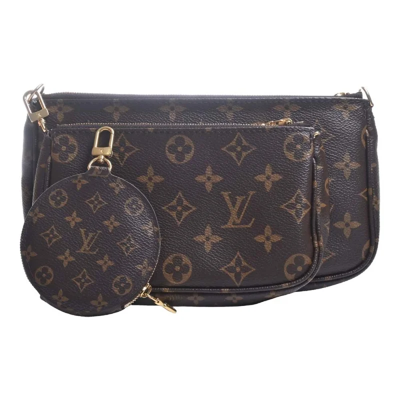 LV Modern Classic Bag -LOUIS VUITTON Monogram Multi Pochette Accessoire Pouch Shoulder Bag M44813 Brown Women's