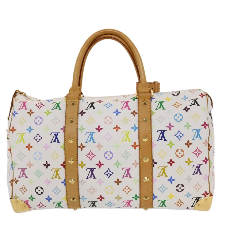 LV High-Fashion Statement Bag -LOUIS VUITTON Monogram Multicolor Keepall 45 Boston Bag M92641 LV Auth 49917A