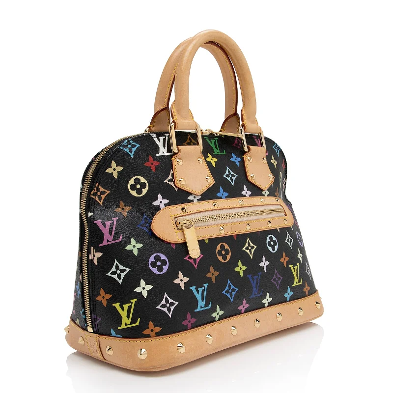 LV Interwoven Chain Bag -Louis Vuitton Monogram Multicolore Alma Satchel (SHF-QnpUns)