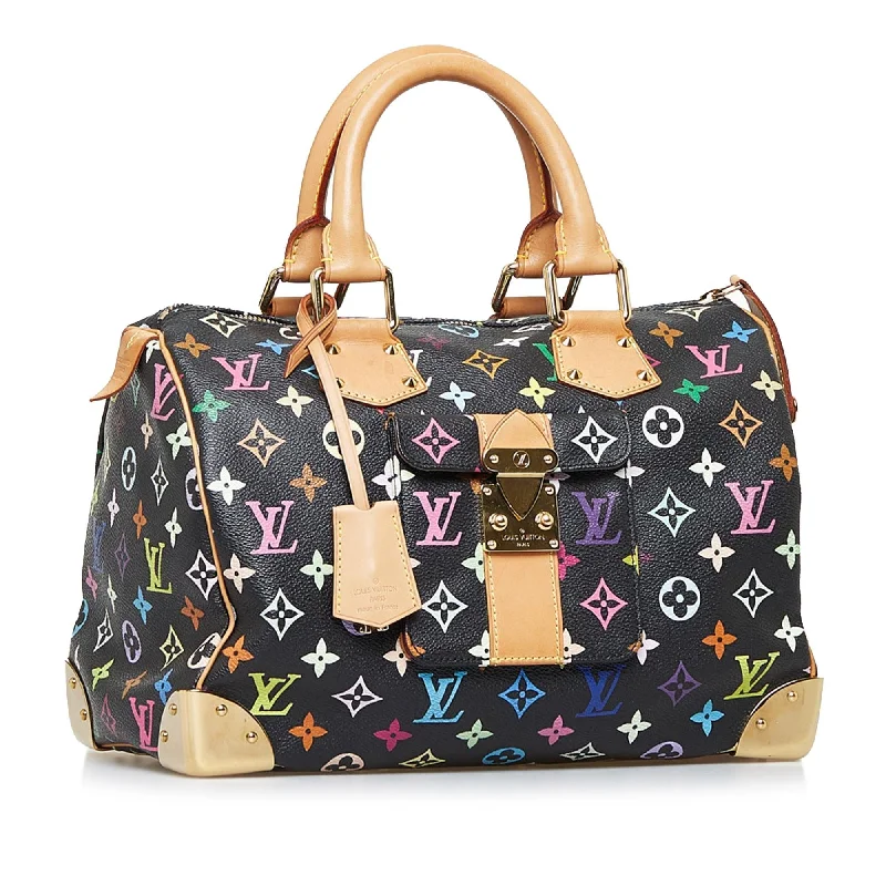 LV Emerald Green Bag -Louis Vuitton Monogram Multicolore Speedy 30 (SHG-ARJYF7)