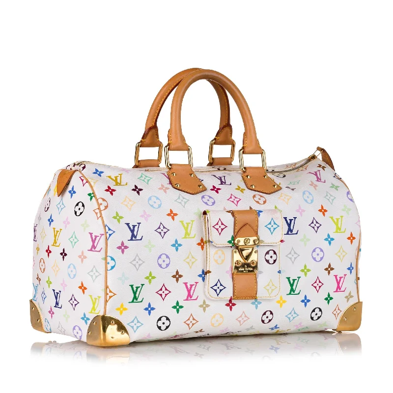 LV Damier Ebene Bag -Louis Vuitton Monogram Multicolore Speedy 40 (SHG-36271)