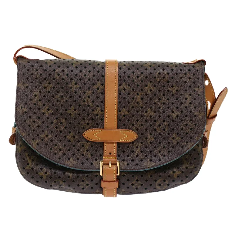 LV Celebrity Favorite Bag -LOUIS VUITTON Monogram Perfo Saumur 30 Shoulder Bag M93998 LV Auth 49620A