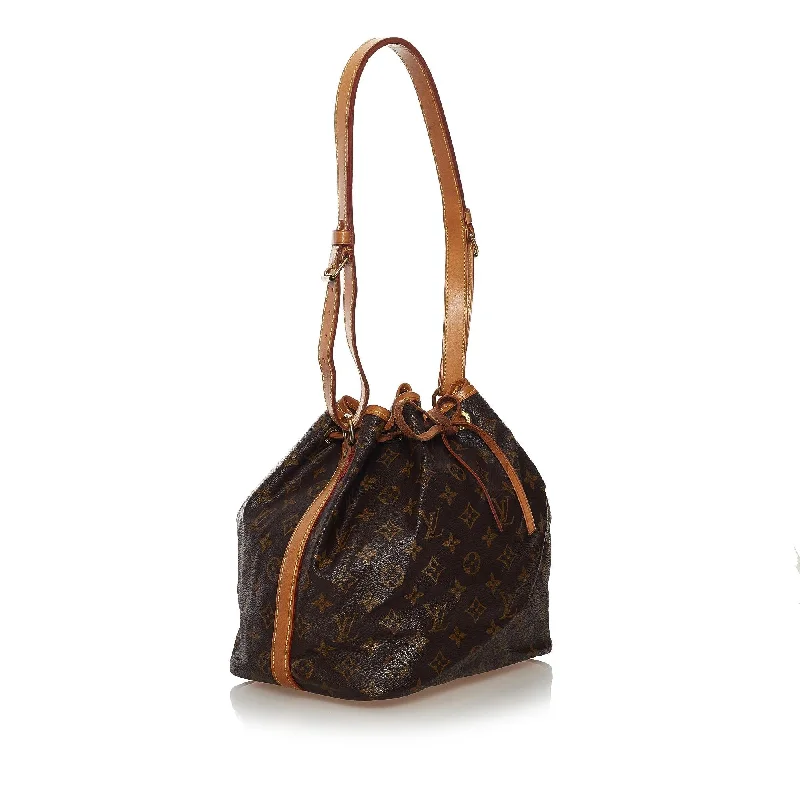 LV Black Bag -Louis Vuitton Monogram Petit Noe (SHG-34710)