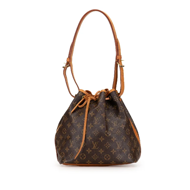 LV Silver Hardware Bag -Louis Vuitton Monogram Petit Noe (SHG-CkbCj0)