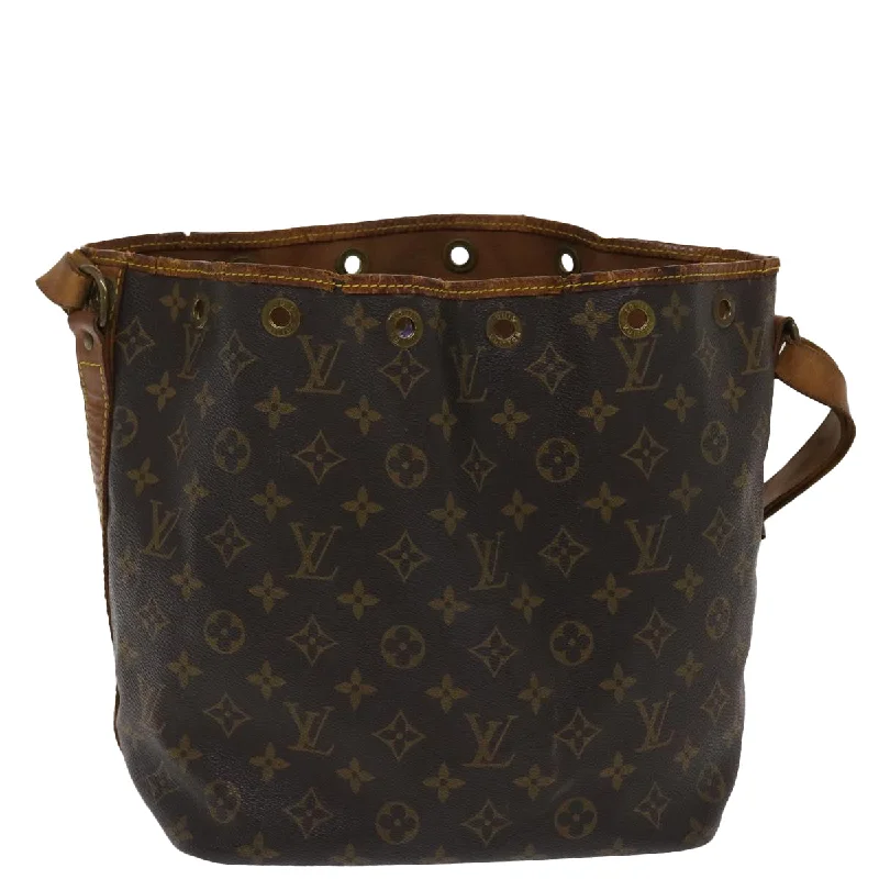 LV Red and Gold Bag -Louis Vuitton Monogram Petit Noe Shoulder Bag M42226 LV  48305