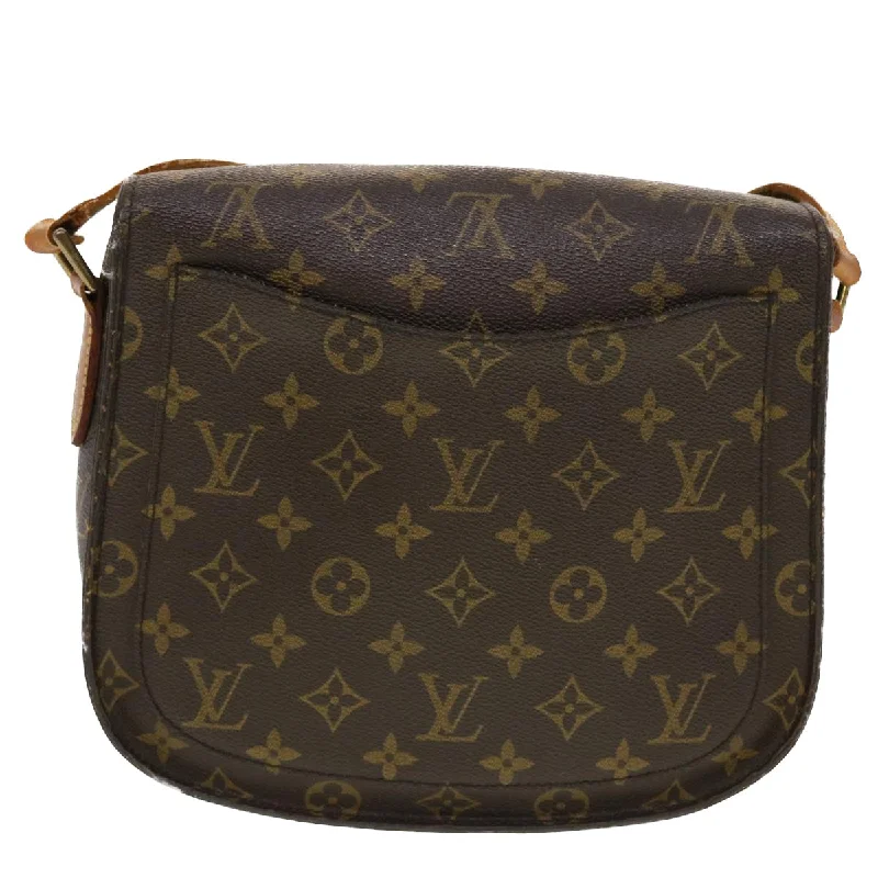 LV Summer Bag -Louis Vuitton Monogram Saint Cloud GM Shoulder Bag M51242 LV Auth 43955