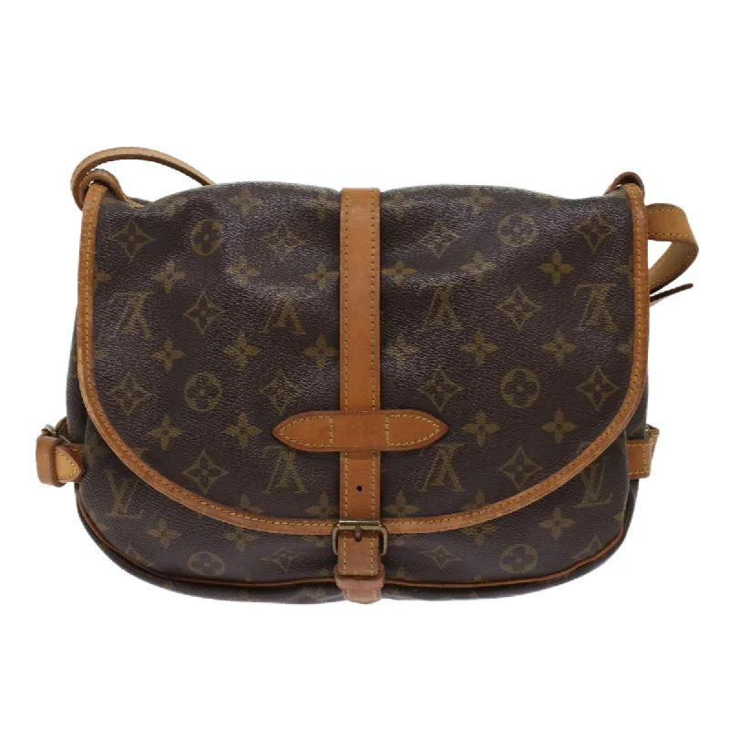 LV Travel Bag -LOUIS VUITTON Monogram Saumur 30 Shoulder Bag M42256 LV Auth 49331