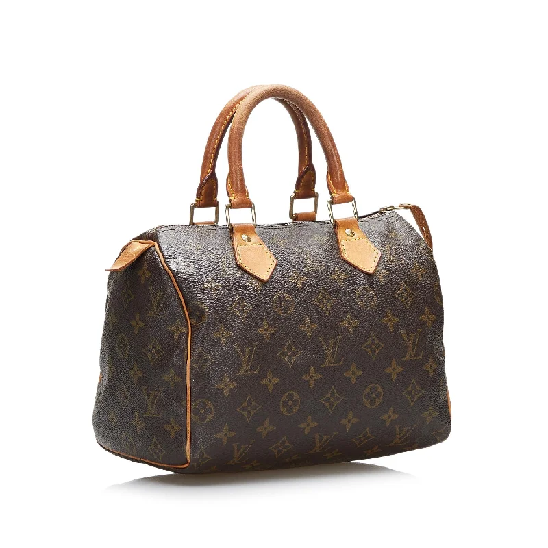 LV Matte Black Bag -Louis Vuitton Monogram Speedy 25 (SHG-gIU6Ii)