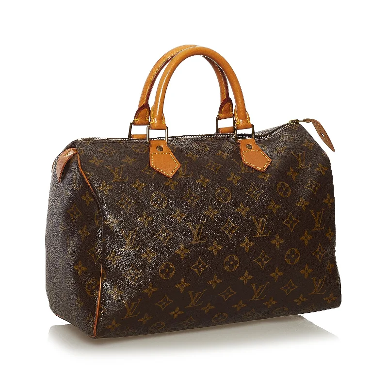 LV Beige Bag -Louis Vuitton Monogram Speedy 30 (SHG-35100)