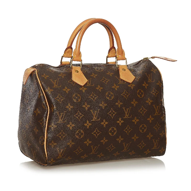 LV Light Grey Bag -Louis Vuitton Monogram Speedy 30 (SHG-35809)