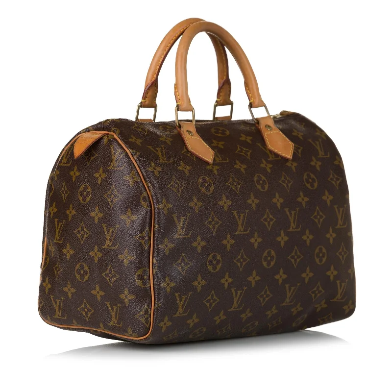 LV Matte Black Bag -Louis Vuitton Monogram Speedy 30 (SHG-36624)