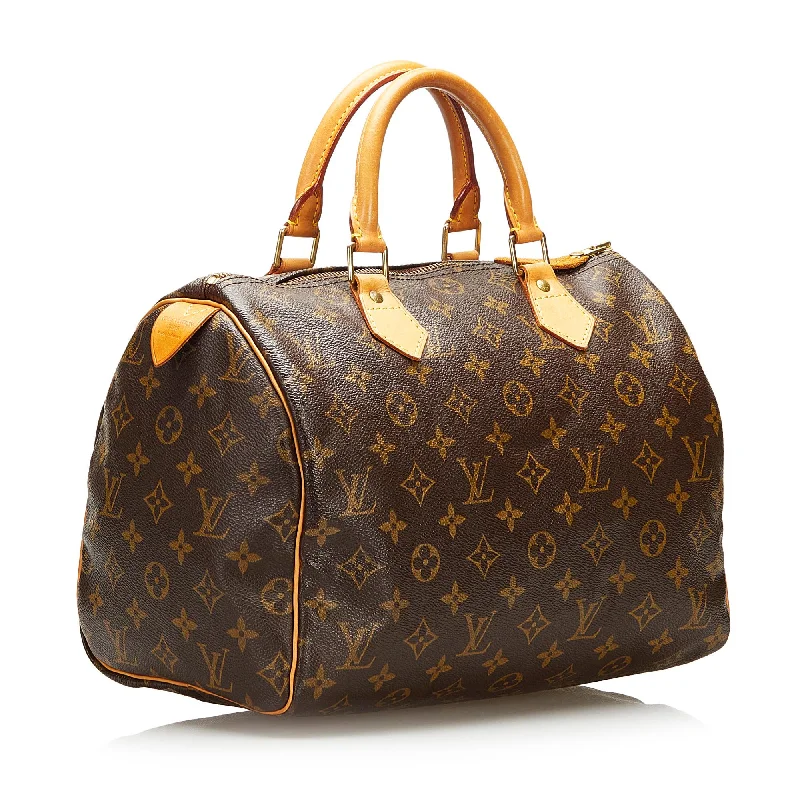 LV Mocha Brown Bag -Louis Vuitton Monogram Speedy 30 (SHG-36908)