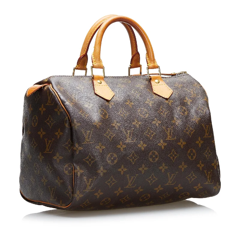 LV Light Grey Bag -Louis Vuitton Monogram Speedy 30 (SHG-37523)