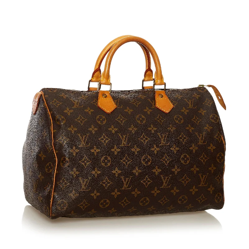 LV Everyday Bag -Louis Vuitton Monogram Speedy 35 (SHG-35552)