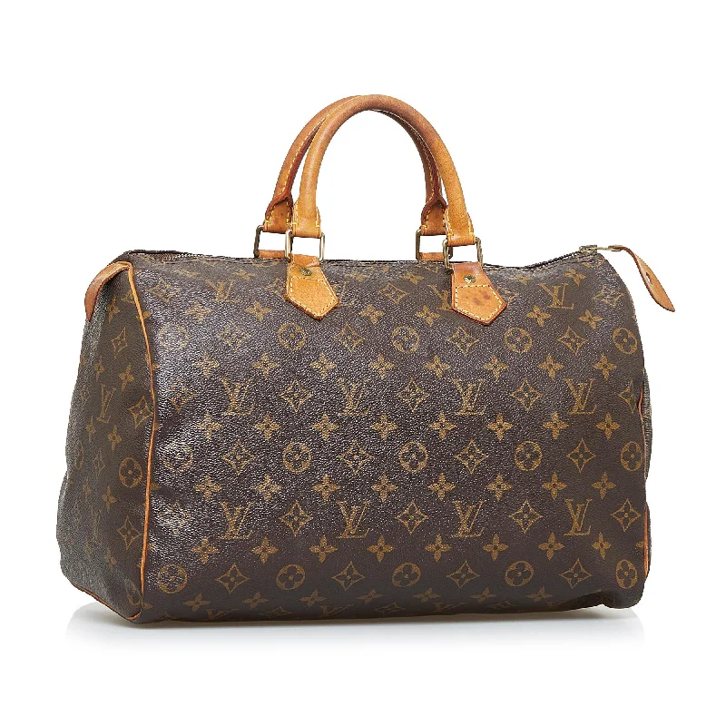 LV Embroidered Bag -Louis Vuitton Monogram Speedy 35 (SHG-UI3TW0)