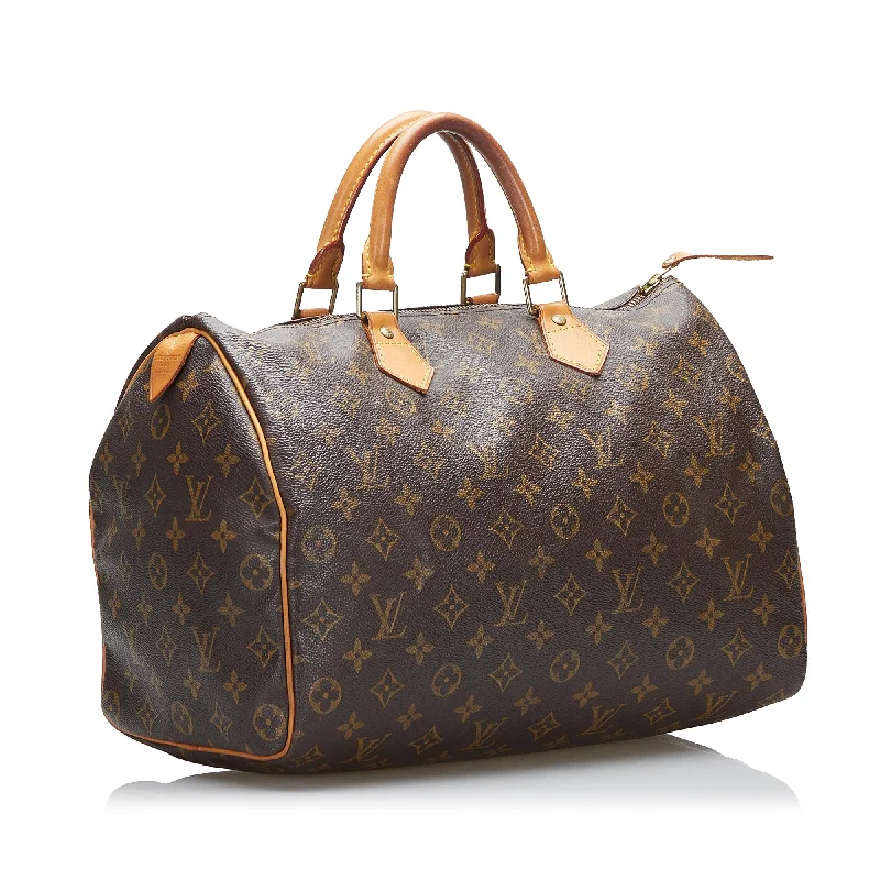 LV Exclusive Limited Edition Bag -Louis Vuitton Monogram Speedy 35 (SHG-XMYde0)