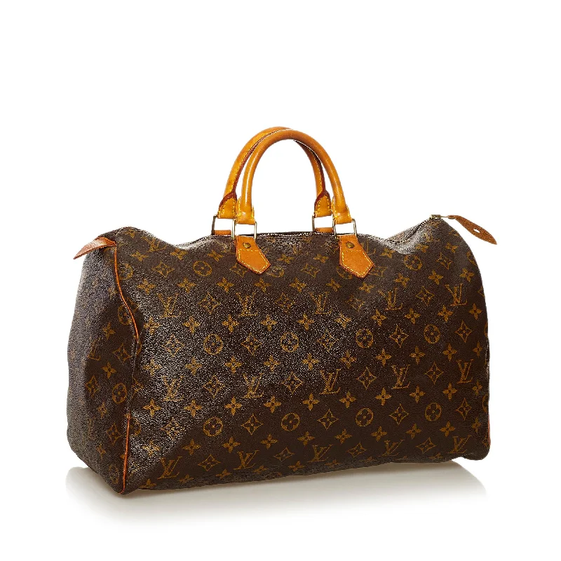 LV Street Style Statement -Louis Vuitton Monogram Speedy 40 (SHG-35137)